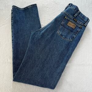 Wrangler Cowboy Cut Collection vintage blue jeans size 35x36 Straight Fit